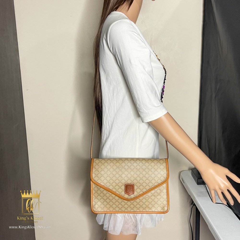 CELINE MACADAM CROSSBODY BAG - Picture 3 of 8